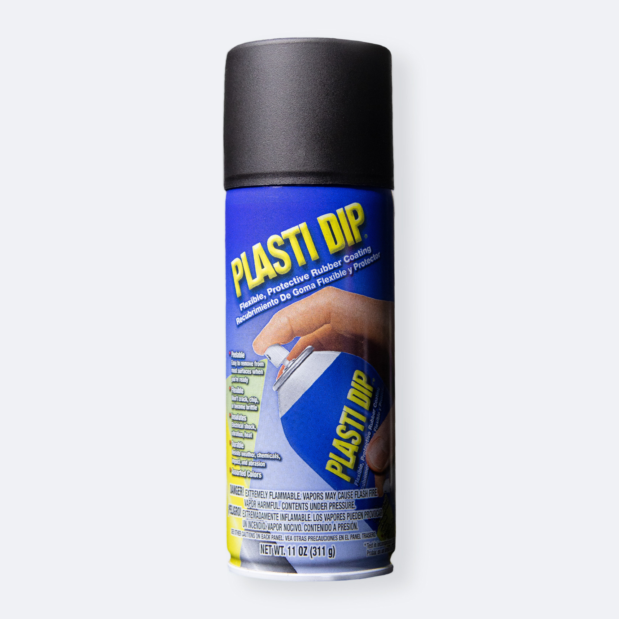 Plasti Dip Spray — 11oz., Black, Flexible Protective Rubber Coating, 6 Pk, Model# 11203-6